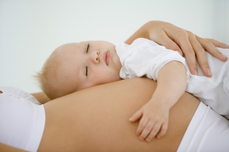 Baby on belly