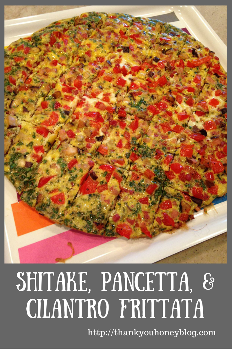 Shitake, Pancetta, & Cilantro Frittata