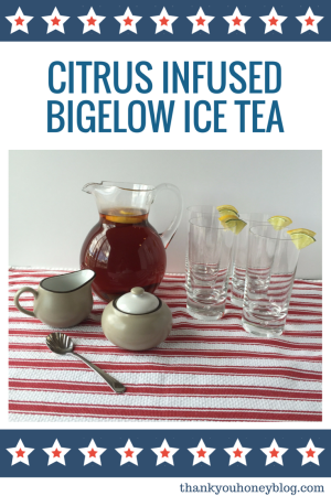 Citrus Infused Bigelow Ice Tea #myteatime #ad