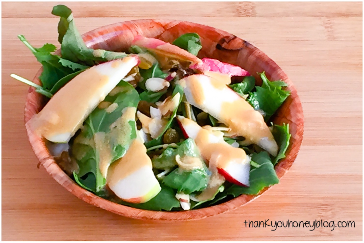 Apple Kale Salad With Peanut Vinaigrette #StartWithJifPowder #ad