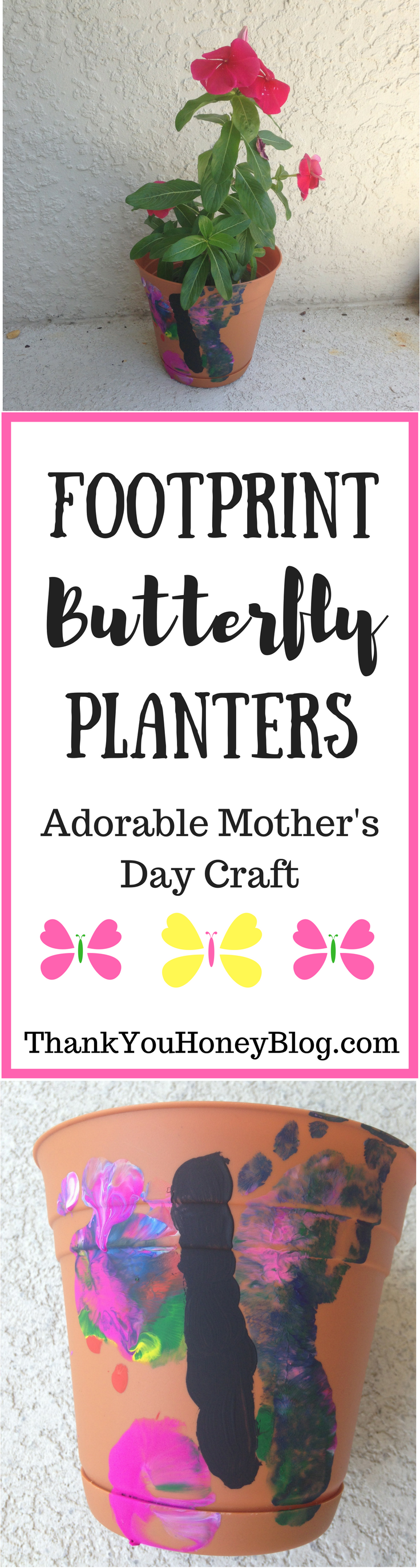 Footprint Butterfly Planters